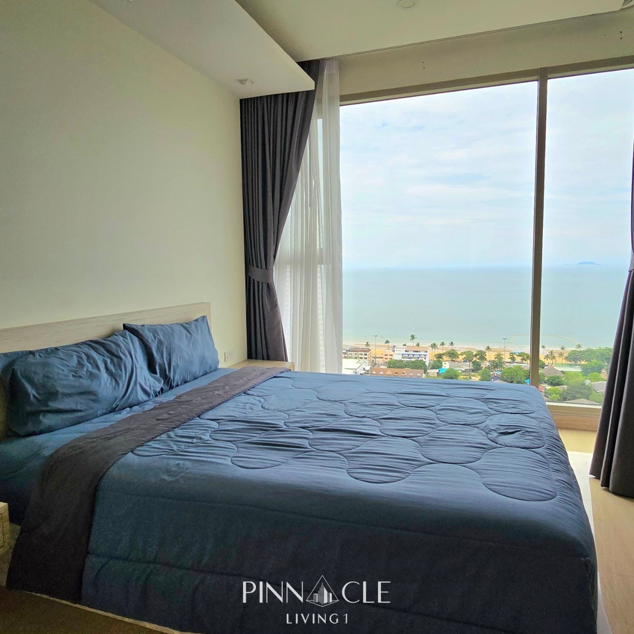 ให้เช่าคอนโดวิวทะเลพัทยา The Riviera Jomtien  1 ห้องนอน 35 ตร.ม. สไตล์โมเดิร์น ใกล้หาดจอมเทียน - Image 9